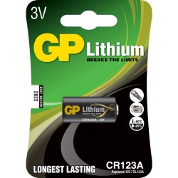 Blister 1 pile 123A - CR17335 llithium GP