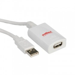 Rallonge USB 2.0 blanche pour 12.04.1085, 12m