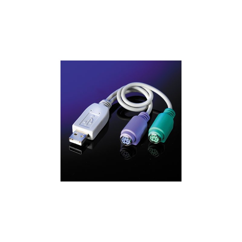 Adaptateur PS/2 - USB, violet