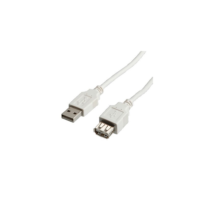 Câble USB 2.0 A mâle/B mâle 4m50 sous blister