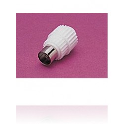 2 Fiches coaxiales blindées F droites blister