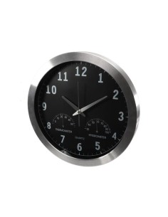 HORLOGE MURALE  EN ALUMINIUM AVEC THERMOMÈTRE &... 2