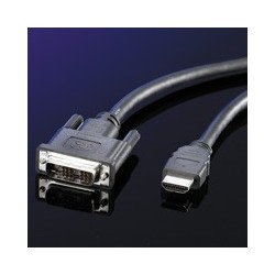 Câble DVI, DVI (12+5) M-VGA M 5,0m