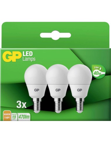 LED lamp GP 087854 E14 A45 Mini Globe 5,6W 3 stuks