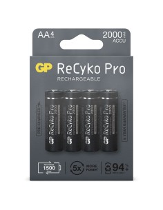 AA batterij Oplaadbaar GP NiMH 2000 mAh ReCyko Pro 1,2V 4...