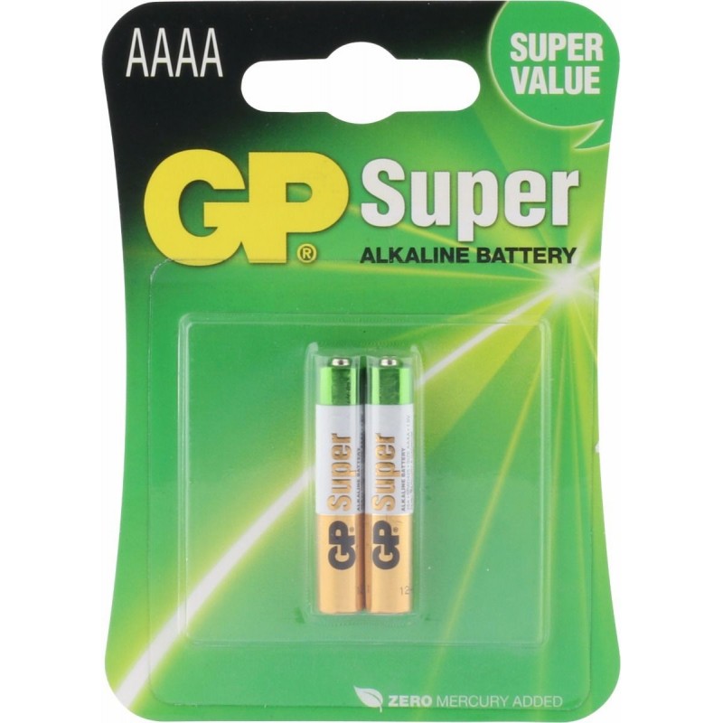 Blister 2 piles AAAA -  SUPER Alkaline GP