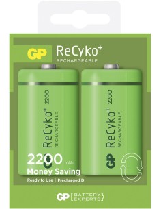 GP Batteries ReCyko+ D batterij (oplaadbaar) NiMH 2200...