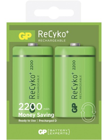 Batterie GP Batteries ReCyko+ D (rechargeable) NiMH 2200 mAh 1.2 V 2 pc(s)