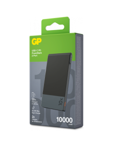 Powerbank GP M10B gris 10.000 mAh 1x USB-A 1x USB-C ports 2