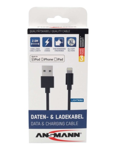 Câble USB vers Lightning 200 cm