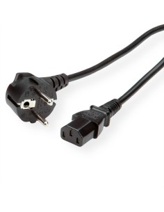 VALUE Câble d'alimentation noir 0,6 m