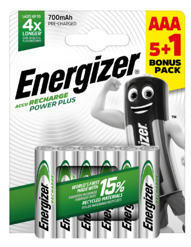 EHR03_700BL6 ENERGIZER Piles rechargeables 700mAh AAA BL6 1,5V