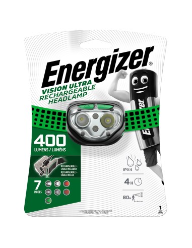 ENERGIZER LAMPE FRONTALE VISION ULTRA RECHARG