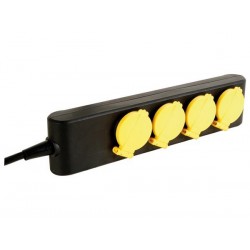 BLOC MULTIPRISE - 4 PRISES - IP44 - TERRE FRANÇAISE