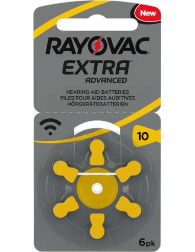 Rayovac Extra Advanced Hearing Aid Zinc-Air 10A blister 6