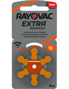 Rayovac Extra Advanced Hearing Aid Zinc-Air 13A blister 6