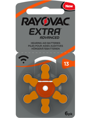Rayovac Extra Advanced Hearing Aid Zinc-Air 13A blister 6