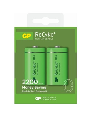 C Baby GP NiMH oplaadbare batterij 2200 mAh ReCyko 1,2V 2 stuks