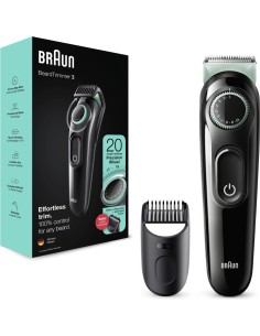 Tondeuse à barbe Braun  3 BT3321 Noir et Vert