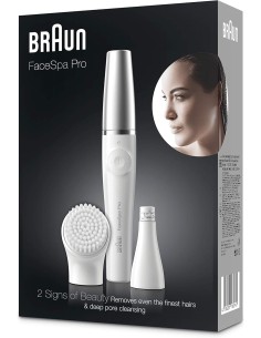 Braun FaceSpa Pro 910 Épilateur avec capuchon argenté...