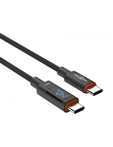 USB type C naar USB type C kabel, 120 cm, antraciet AN1700-0176