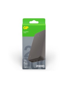 Powerbank GP B+ 20B noir 20.000 mAh 2x USB-A 1x USB-C ports