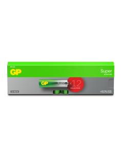 Blister 12 piles AA  SUPER Alkaline GP