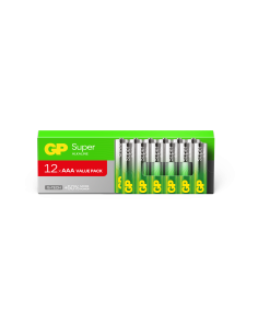 Blister 12 piles AAA  SUPER Alkaline GP