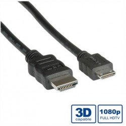 Câble HDMI High Speed avec Ethernet M/F 3m