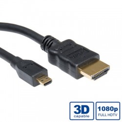 Câble HDMI High Speed avec Ethernet, Ultra Slim