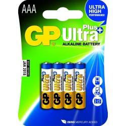Blister 4 piles AAA - Micro ULTRA PLUS Alkaline GP