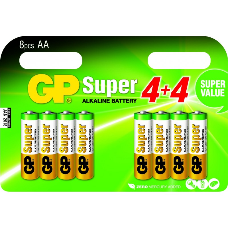 Blister 8 piles AAA - Micro SUPER Alkaline GP