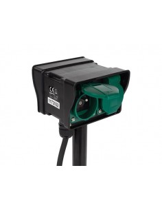 2-WEG STOPCONTACT MET TIMER - GEBRUIK BUITENSHUIS 2