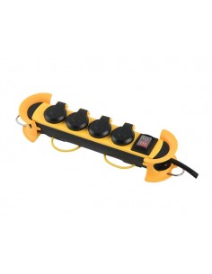 BLOC MULTIPRISE ROBUSTE - 4 PRISES - AVEC ENROULEUR DE... 2