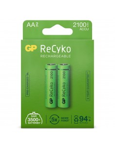 AA batterij Oplaadbaar GP NiMH 2100 mAh ReCyko 1,2V 2 stuks