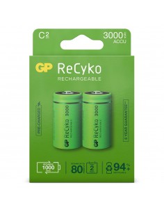 C Baby batterij Oplaadbaar GP NiMH 3000 mAh ReCyko 1,2V 2...