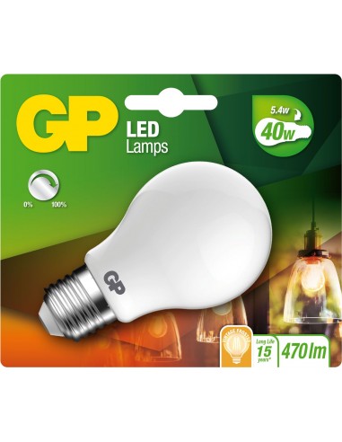 Ampoule LED GP 080473 E27 A60 Classic Frosted Dimable 5,4W 1 pièce