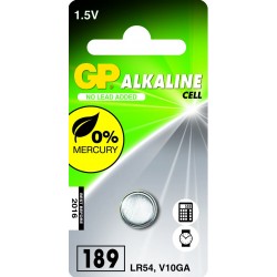 Blister 1 pile 186 - V12GA / L 1142 -LR43 alkaline GP