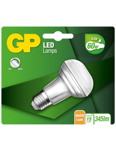Ampoule LED GP 087410 E27 R63 Réflecteur DIM 5,2W 1 pièce