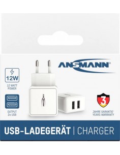 Chargeur USB pour prise murale Courant de sortie (max.)... 2