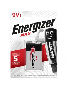 Blister 1 pile 9V  Alkaline MAX ENERGIZER
