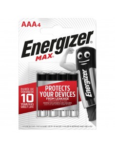 Blister 4 piles AAA  Alkaline MAX ENERGIZER