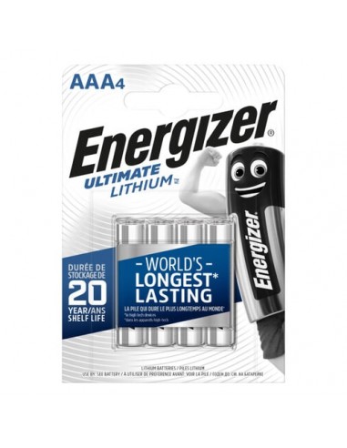 Blister 4 piles AAA  Lithium ENERGIZER