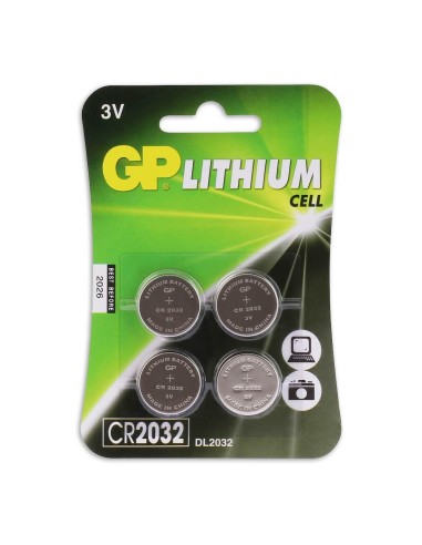 CR2032 GP Lithium knoopcel 3V 4 stuks